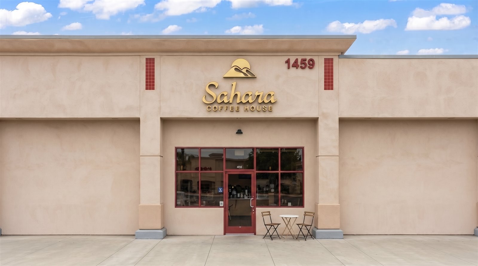 Exterior of Sahara Coffee House in Merced